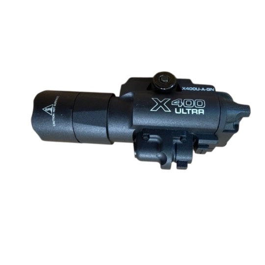 Flashlight red laser plastic