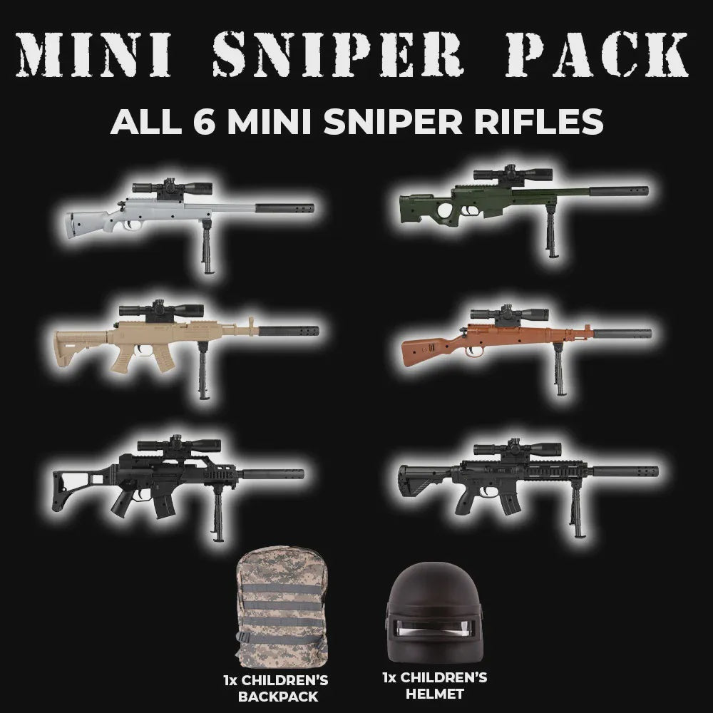 Mini Snipers/Backpack & Helmet Pack