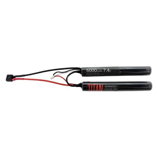 TITAN 6000mAh 7.4v Nunchuck T-Plug Deans Battery